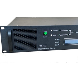 Commutateur de transfert statique de haute qualité 19 pouces monophasé 63A 220V 15KVA avec module de surveillance 2U pour centre de données - Product Image 4