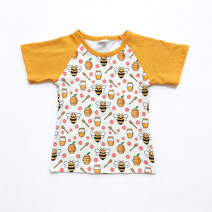 Camiseta y Bata de Baño de Manga Corta para Niños con Estampado de Seda de Leche, Diseño de Abeja, Pato y Dinosaurio, Camiseta con Capucha y Bata de Baño para Niños - Product Image 1