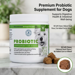 โปรไบโอติกสำหรับสุนัขชนิดเม็ด พรีเมียม เพื่อสุขภาพลำไส้ที่มั่นคง ช่วยส่งเสริมสุขภาพลำไส้ บำรุงระบบย่อยอาหาร พร้อมสารอาหารเสริม - Product Image 2