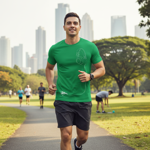 Poly Cotton Formal Comfortable Sport Wear for Men Quick Dry Anti-Wrinkle Custom Logo Printed Tee Shirt for <b>Sales</b> - Product Image 3