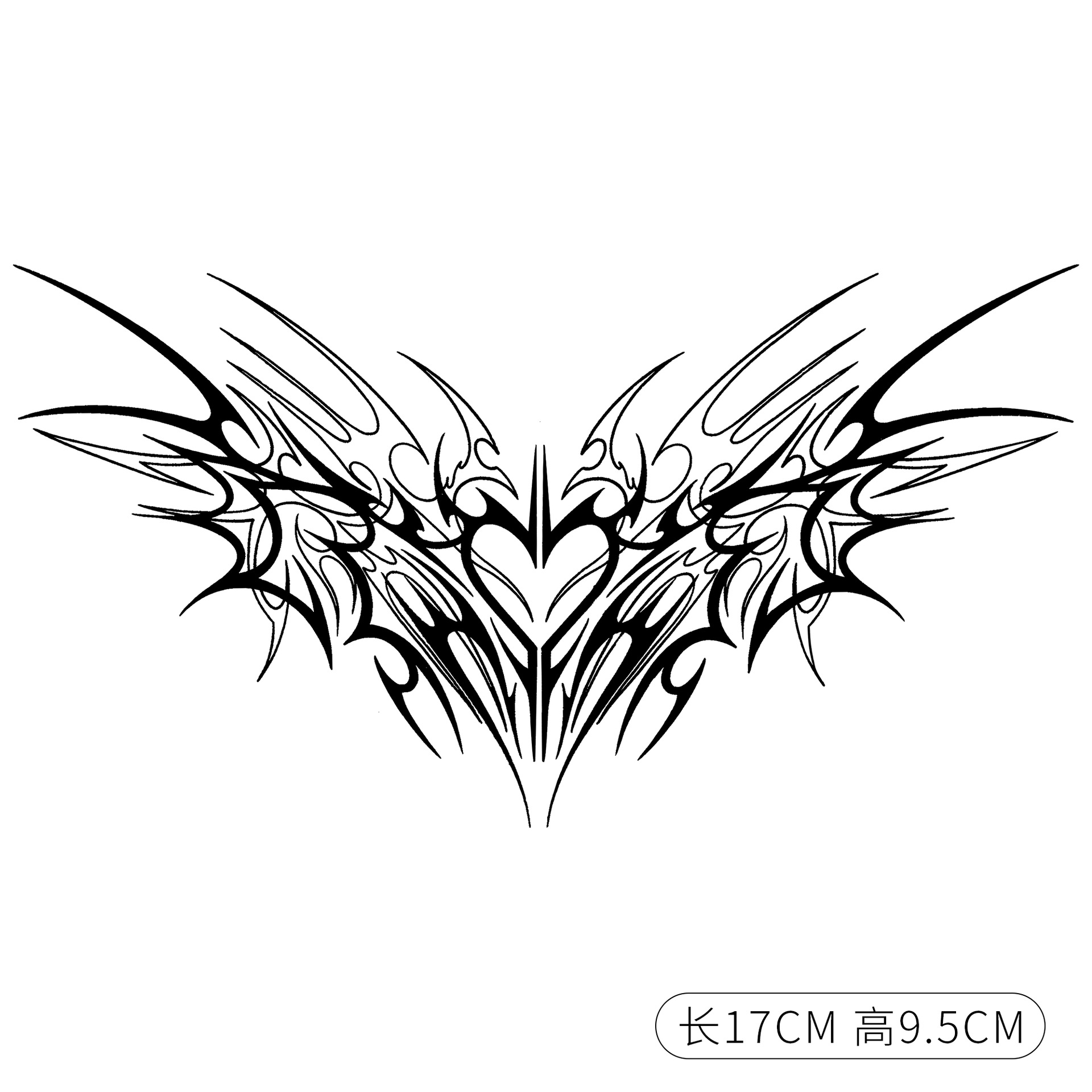 C succubus tattoo sticker