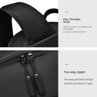 Sac à dos pour ordinateur portable grande capacité pour homme, sac en jean pour affaires transfrontalières, sac en tissu uni haut de gamme avec fermeture éclair pour les voyages quotidiens