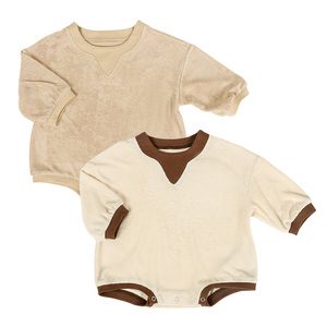 Ropa de Bebé Personalizada Directo de Fábrica con Botones a Presión, Mamelucos de Algodón para Bebés, Ropa Infantil para Uso Diario - Product Image 1