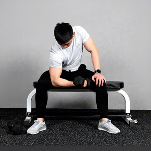 Rising Fitness Home Gym Banco de acero Inclinación plana Diseño de disminución para culturismo Mancuerna Prensa de Banco plana - Product Image 3