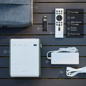 BenQ GS50 GS50 LED 1080p Wireless Outdoor Portable <b>Projector</b> With 500 ANSI Lumens and Built-in Speakers for Camping & Home BenQ - Product Image 5