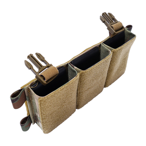 Oferta Especial: Portacargadores Táctico 5.56 7.62 para Caza al Aire Libre, Triple Bolsillo para Cargadores y Placa, Hecho de Nailon Resistente - Product Image 4