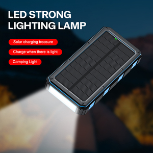 Ngoài trời ngân hàng điện sạc nhanh 20000mAh không thấm nước năng lượng mặt trời sạc không dây LED <span class=keywords><strong>Torch</strong></span> cho điện thoại di động Type-C - Product Image 6