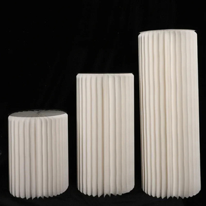 White Cylinder Circular <strong>Column</strong> <strong>Round</strong> Risers Flower Paper Display Party Cake Wedding Decorations Plinths - Product Image 4