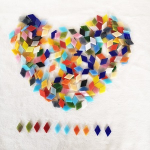 Trung Quốc Nhà máy cung cấp khảm kính màu, có thể sản xuất tác phẩm nghệ thuật thủ công hoặc trang trí nội thất, kích thước bespoke, hình dạng và màu sắc - Product Image 6