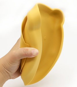 Assiettes en silicone pour bébé Vaisselle en silicone de qualité alimentaire sans Bpa Assiette de bébé en forme d'ours pour l'alimentation des enfants - Product Image 5