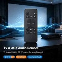 Télécommande RF JCXK 15 touches 433 MHz pour téléviseur intelligent