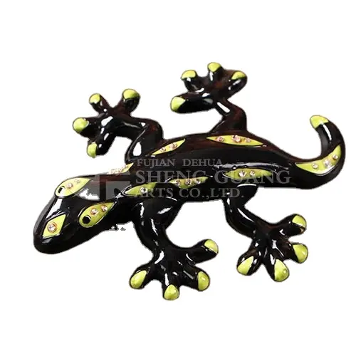 Ручная работа, фигурка Гекко-миниатюрная ящерица, животное, коллекционная-муранский стиль, домашний декор-синий геккон-персонализированный подарок