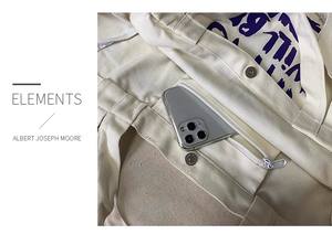 Sac fourre-tout en toile unisexe grande capacité sac à bandoulière style japonais coréen sac minimaliste - Product Image 5