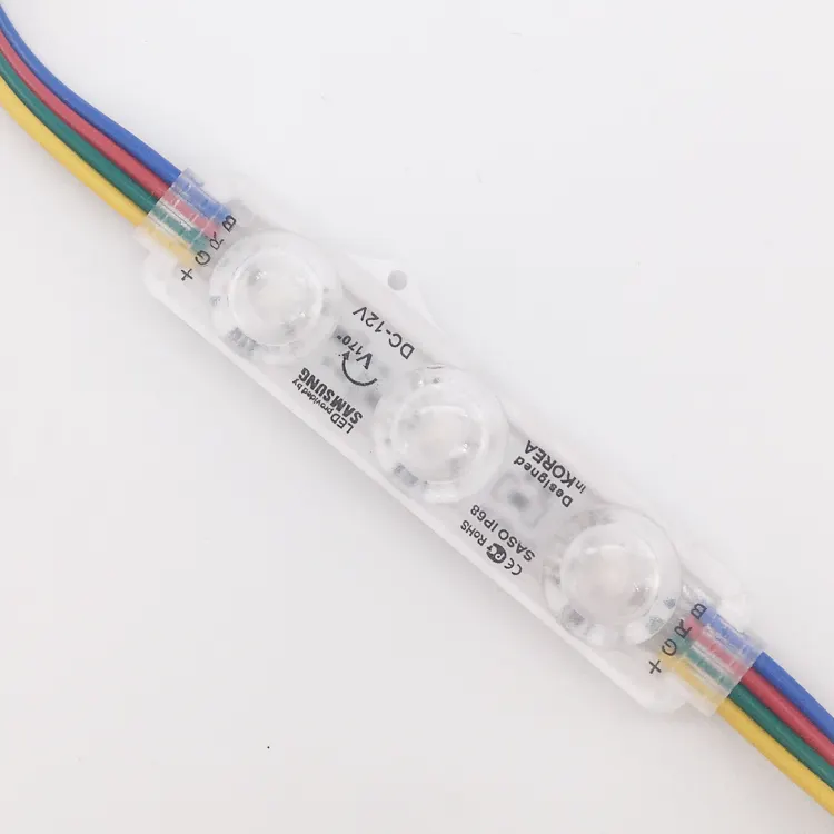 트렌드 제품 2020 새로운 도착 12v 3 led 모듈 0.72w 플래시 간판 사출 모듈 led rgb