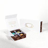 Neue Buchförmige Süßigkeiten-Dessert-Schokoladen-Geschenkbox mit Prägung für Kekse und Lebensmittel, mit Einsätzen für Ramadan-Geschenkverpackung