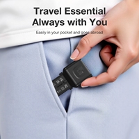 Adaptateur de voyage universel Wontravel New Trend International Power Adaptor, multiprise, 45W PD, format poche, pour les voyages