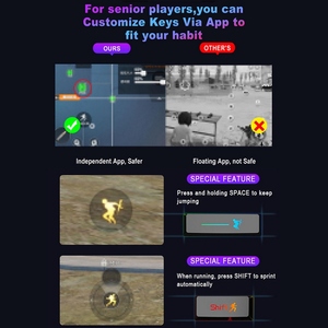 M1 Pro Xách Tay Di Động Chơi Game Bàn Phím Chuột Chuyển Đổi Bt5.0 Kết Nối 25 Phím Bàn Phím Tay Duy Nhất Chuột Điện Thoại Chủ Chuột - Product Image 6