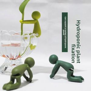 Adorable Soporte Humanoide para Plantas, Compañero para Cultivo Hidropónico, Soporte para Múltiples Plantas Verdes, Decoración del Hogar - Product Image 1