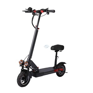 Scooter Eléctrico Plegable para Adultos de 400W 4Ah 40-60km con Asiento, Marco de Fibra de Carbono, Batería de Litio - Product Image 2