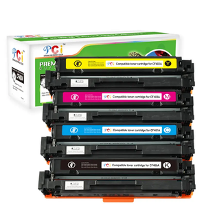 Cf400a impressora laser cf400 400a cf401a, impressora cf402a cf403a 201a 201x <span class=keywords><strong>premium</strong></span>, cartucho de toneladores de cores compatível para hp m252n m277n