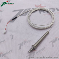 Penyelidik Chip Sensor suhu 8x110mm Kelas a B Pt100 Chip Sensor temperatur termistor Platinum elemen PT1000