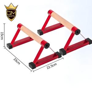 CHENGMO SPORTS 33CM Prix usine Ensemble <span class=keywords><strong>de</strong></span> barres <span class=keywords><strong>de</strong></span> pompes personnalisées en bois, Parallettes, Support <span class=keywords><strong>de</strong></span> pompes amélioré, Barre <span class=keywords><strong>de</strong></span> handstand pour salle <span class=keywords><strong>de</strong></span> sport à domicile - Product Image 1