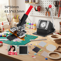 Machine professionnelle 2026 pour badges bouton DIY 50*50mm / 63.563.5mm et aimants de réfrigérateur carrés