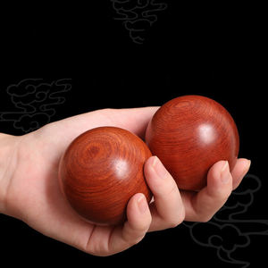 Handball en bois véritable pour le fitness et la santé cardiaque Balle de massage en palissandre pour les personnes âgées Outil d'<span class=keywords><strong>acupuncture</strong></span> stimulant - Product Image 2