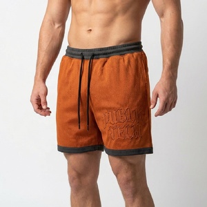 Custom Applique Embroidery Logo Streetwear Basketball Polyester Gym Sports Oversized Baggy Mesh Men's Shorts with <b>Elastic</b> Waist - Product Image 3