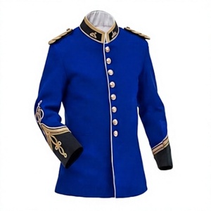 Royal Blue Ceremonial Uniform Jacket Style Formal Men's Outerwear Custom Logo Badge Uniform - Product Image 1