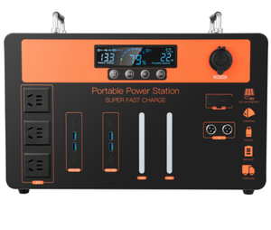 สถานีไฟฟ้าพกพา 2000w พร้อมแบตเตอรี่สำรองพลังงานแสงอาทิตย์สำหรับบ้าน - Product Image 2