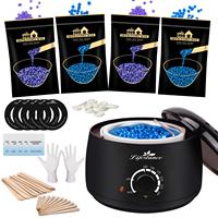 Kit de Depilación de Alta Calidad OEM para Cuerpo y Nariz, Cera Dura en Perlas, Calentador de Cera, Enchufe JP, Compatible con Uso Doméstico, Venta al Por Mayor