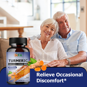 Cápsulas de Cúrcuma de Alta Pureza con Curcumina y Raíz de Jengibre, Mejoran la Movilidad Articular y Favorecen un Envejecimiento Saludable - Product Image 6