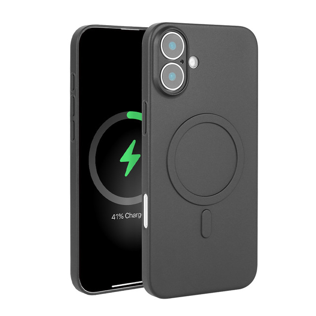 Compatible iPhone 16 Magnetic Anti-Fingerprint Matte iPhone 15 Pro Max Ultra-thin PP Phone Case Cross-border Exclusive Precision
