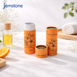 Custom Printed Eco Friendly Kraft Cardboard Essential Oil Paper Cylinder Packaging Loose Powder Perfume Paper Tube Packaging - Product Image 3