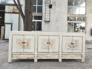 Credenza Buffet Cinese Antica Laccata in Stile <span class=keywords><strong>Shabby</strong></span> Chic - Product Image 3