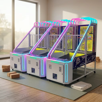 Machine de tir au basket-ball de rue pour enfants à monnayeur, usage commercial, avec accepteur de billets, pour 6 ans et plus, divertissement d'arcade en métal