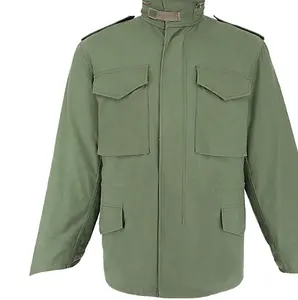남성용 야외 올리브 그린 통기성 방수 페인트 방풍 전술 필드 M65 재킷