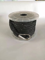 Cordage d'amarrage en nylon tressé double de qualité supérieure, 1/2 pouce, 20 pieds, pour bateau