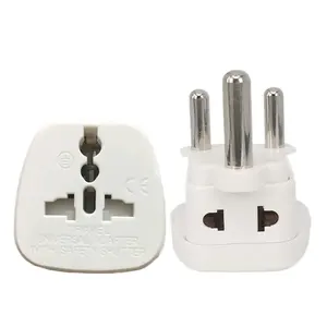 3pin Swiss AC Power Plug UK/US/EU To Brazil Swiss Socket Travel Power Adapter Plug 3 Pin Converter