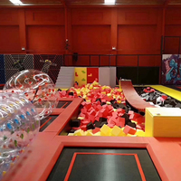 Equipo Comercial para Parques de Trampolín Interiores para Adultos y Niños, Certificado CE, Alta Capacidad (>500 kg), para Centros de Juego Interiores de 5+ Años