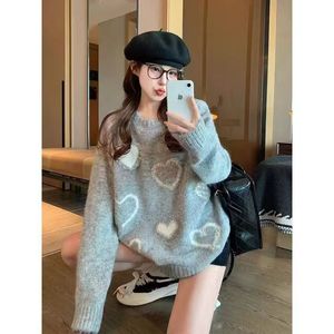 Công Nghiệp Nặng Màu Đỏ Tình Yêu Áo Len Áo Mù<span class=keywords><strong>a</strong></span> Thu Mù<span class=keywords><strong>a</strong></span> Đông Mới Vòng Cổ Thiết Kế Hàng Đầu Lỏng Lẻo Củ<span class=keywords><strong>a</strong></span> Phụ Nữ Dệt Kim Áo Len - Product Image 6