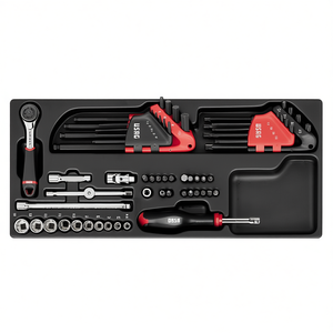 Ensemble de boîtes à outils avec clés à douilles et embouts pour la réparation et l'entretien automobile - Product Image 2