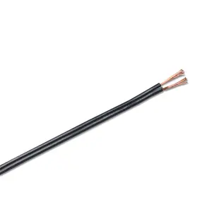 High Quality Black 2-Core SPT-2 Parallel Electrical Cable 12AWG 14AWG 18AWG Power Cables for Reliable Connections