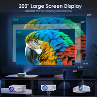2023 nouveau Design CCC/CE/RoHs/ FCC/PSE TFT 4.0 ''LCD projecteur système 100 Ansi luminosité multi-langue projecteurs intelligents