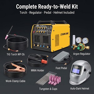 Machine à souder <span class=keywords><strong>TIG</strong></span> à impulsions AC/DC Rilon <span class=keywords><strong>TIG</strong></span> 250PAC/DC, 250 ampères, 220V, pour l'aluminium et l'acier inoxydable - Product Image 5
