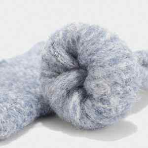 Nouvel ensemble élégant pour hommes et femmes : écharpe, bonnet et gants bicolores mélangés – Chaud pour l'hiver - Product Image 6