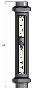 RAGN Metal Rotameter Variable Area Flow Meter for Water Oil Fluid <b>Measurement</b> in Industrial Pipeline and Process Control - Product Image 3