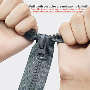 Ruban de <span class=keywords><strong>fermeture</strong></span> à glissière par la cour <span class=keywords><strong>Fermeture</strong></span> à glissière de taille personnalisée #8 <span class=keywords><strong>Fermeture</strong></span> à glissière à <span class=keywords><strong>double</strong></span> <span class=keywords><strong>curseur</strong></span> en plastique résine - Product Image 3