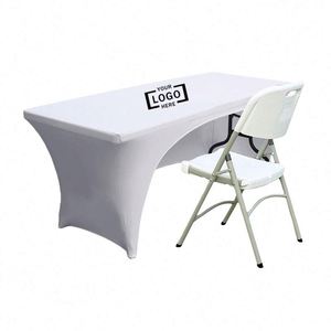 ผ้าคลุมโต๊ะสแปนเด็กซ์พิมพ์โลโก้ตามสั่ง สำหรับงานอีเว้นท์ธุรกิจ - Product Image 2